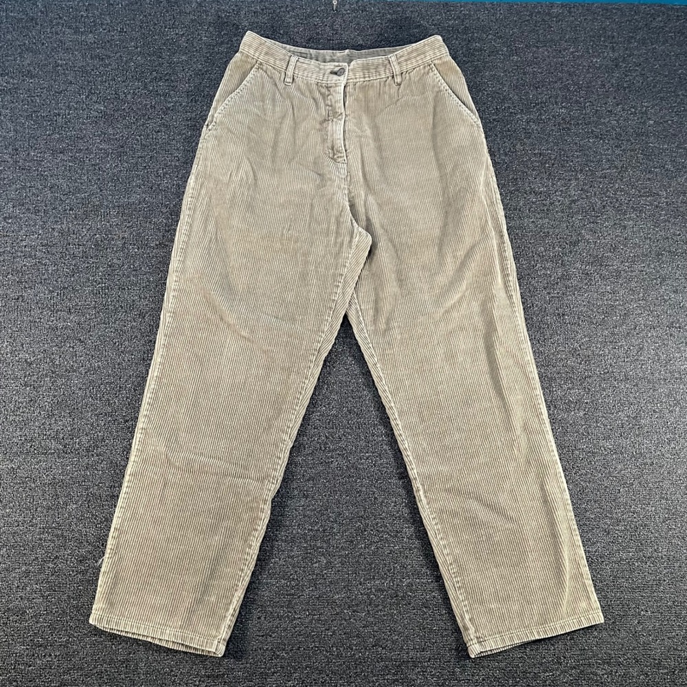 Woolrich Corduroy Pants Mens 30 Olive Green Good Straight Leg Wide Wale Vintage